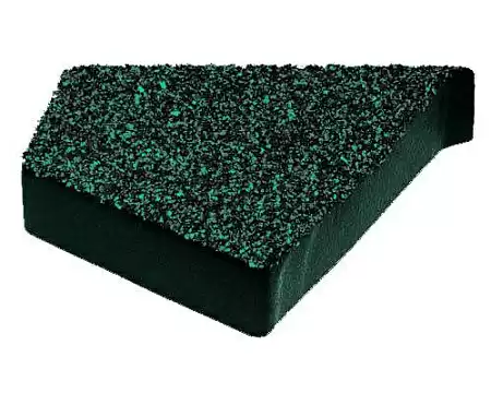 Заглушка Метротайл (Metrotile) для торцевой планки, правая, цвет темно-зеленый, 118х100 мм