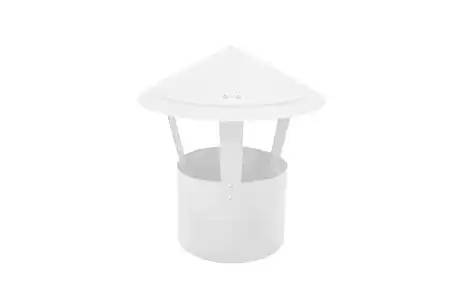 Дымник (колпак) на трубу круглый Grand Line d120, 0.5 Satin, RAL 9003 (сигнально-белый)