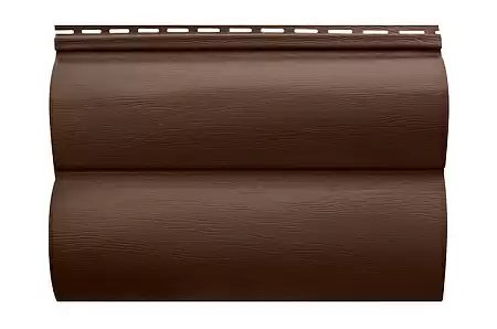 Сайдинг акриловый двухпереломный BH-02 Альта Профиль Блок-хаус, 3100x320х1.1 мм, темный орех