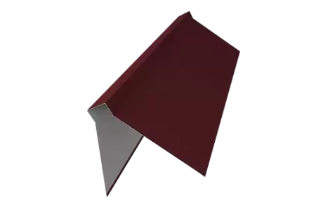 Планка конька плоского Grand Line (Гранд Лайн), покрытие PE 0,5, 220х50х220 мм, цвета по каталогу RAL и RR (2м)