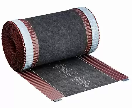 Коньковая лента Eurovent ROLL GEO, 310 мм x 5 м, RAL 8015 каштан