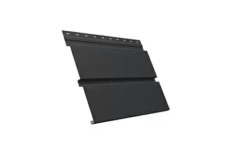 Софит металлический Квадро Брус с перфорацией Grand Line, Velur X 0.5, RAL 7016 антрацитово-серый