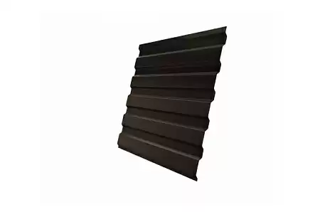 Профнастил С20А Grand Line 0.5 Velur X, RR 32 темно-коричневый