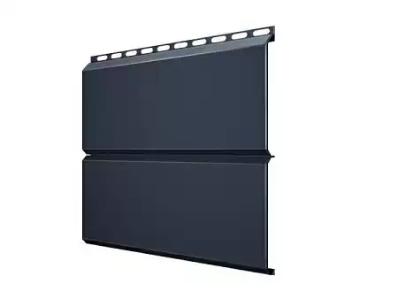 Металлический сайдинг Гранд Лайн / Grand Line профиль ЭкоБрус, Satin 0.5, цвет Ral 7024 (мокрый асфальт)