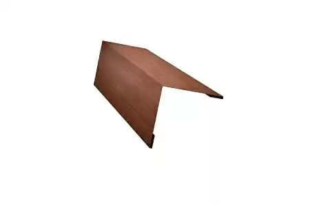 Планка завершающая 50х50 жалюзи Grand Line Milan, 0,45 Print Elite, Choco Wood