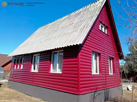 Монтаж фасада панелями Grand Line в Глядково