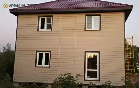 Монтаж фасада панелями Альта Профиль в КП Слобода