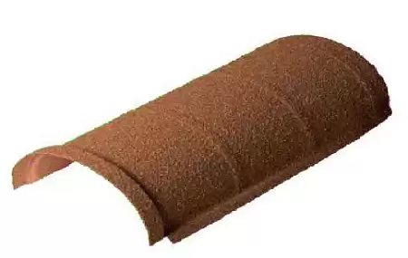 Конек Метротайл (Metrotile) полукруглый, цвет пустыня, 410х173 мм