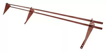 Снегозадержатель Grand Line (Гранд Лайн) Optima, трубчатый универсальный для металлочерепицы и мягкой кровли 3.0 м, цвет RAL 8004 (терракота)