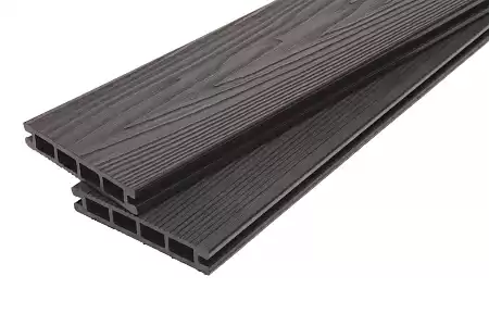 Террасная доска из МПК, 6000x140x25 мм, вельвет, антрацит