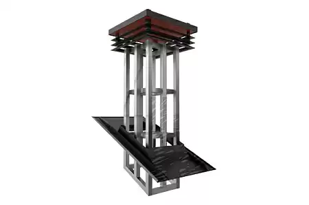 Кожух 4For Pipe Германия Гамбург-каркас, 640х640 мм, PE, RAL 8017 коричневый