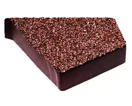 Заглушка Метротайл (Metrotile) для торцевой планки, правая, цвет кофе, 118х100 мм