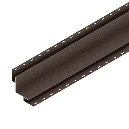 Угол сайдинга наружный 3D 100х100 Aquasystem, PE 0.45 (Zn140), 3.0 м, RR 23 маренго