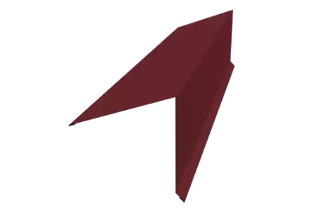 Планка конька односкатной кровли Grand Line (Гранд Лайн), покрытие PE 0,5, 180x160 мм, цвета по каталогу RAL и RR (3м)