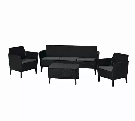 Дачная мебель Salemo 3 seater set Allibert (Аллиберт), цвет графит
