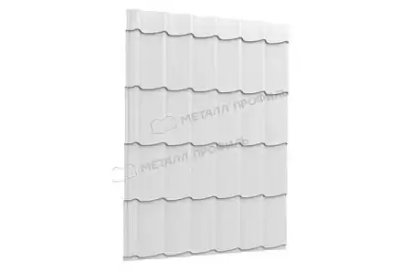 Профиль декоративный Металл Профиль Монтерра X, 0,45 PE, RAL 9003 белый