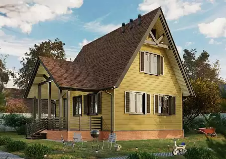 Ламинированная битумная черепица Docke Dragon STANDARD, Светло-коричневый, 2,38 м2/уп