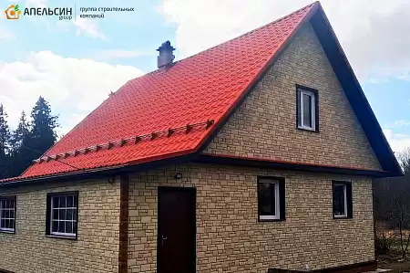 Монтаж фасада панелями Docke и кровли металлочепепицей Grand Line в пос. Курголово Монтаж фасада панелями Docke и кровли металлочепепицей Grand Line в пос. Курголово