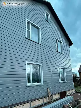 Монтаж металлического сайдинга Grand Line ЭкоБрус д. Чудово
