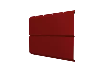 Металлический сайдинг Гранд Лайн / Grand Line профиль ЭкоБрус новый, Сатин 0,5 с пленкой, RAL 3011 коричнево-красный