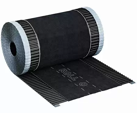 Коньковая лента Eurovent ROLL O, 240 мм x 5 м, RAL 9005 черный