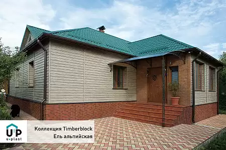 Сайдинг Timberblock Ю-Пласт, ель альпийская, 3050х230 мм