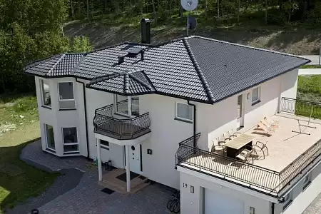 Коньковая черепица Kriastak, графит