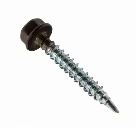 Саморез для модульной металлочерепицы TORX BudMat (БудМат), размеры 4.8х35 мм, упаковка 250 шт., цвета по каталогу