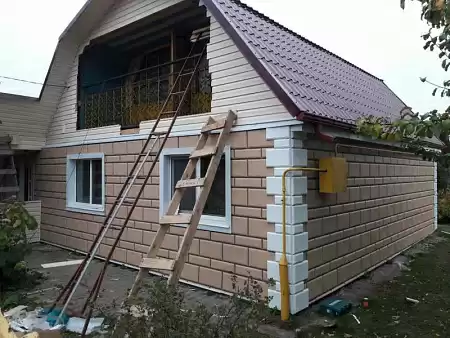 Фасадные панели Альта Профиль Флорентийский камень, белый