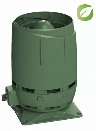FLOW ECo S-Вентилятор 125 Vilpe (Вилпе) на постоянном токе с колпаком и основанием 300х300, зеленый