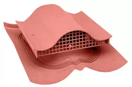 Вентиль Decra-KTV Vilpe (Вилпе) для скатной, металлической кровли типа Decra без адаптера, красный Вентиль Decra-KTV Vilpe (Вилпе) для скатной, металлической кровли типа Decra без адаптера, красный