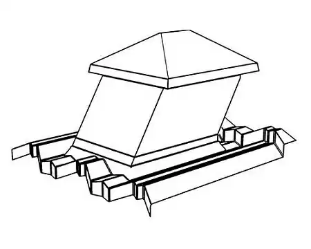 Вентиляционный выход Gerard G 15-45 (пластик), 150х150 мм, tuskany (181)