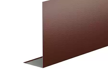 L-профиль 100/250 Aquasystem, Pural 0.5, 2.0 м, RAL 8017 коричневый