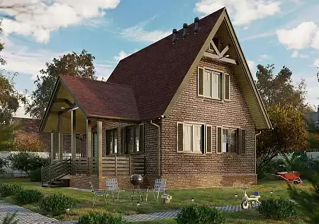 Ламинированная битумная черепица Docke Dragon EUROPA, Красный, 2,38 м2/уп