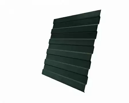 Профнастил С8A Гранд Лайн / Grand Line 0.5 GreenCoat Pural Matt Zn 275, цвет RR 11 темно-зеленый (RAL 6020)