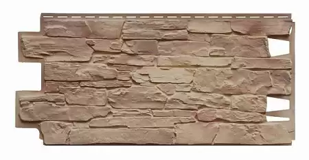 Фасадные панели Vox (Вокс) серия Solid STONE (под камень), цвет Умбрия, 1095х446 мм