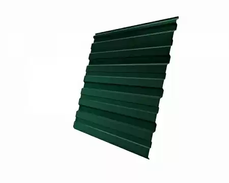Профнастил С10R Гранд Лайн / Grand Line 0,45 PE Zn 100-180, цвет RAL 6005 (зеленый мох)