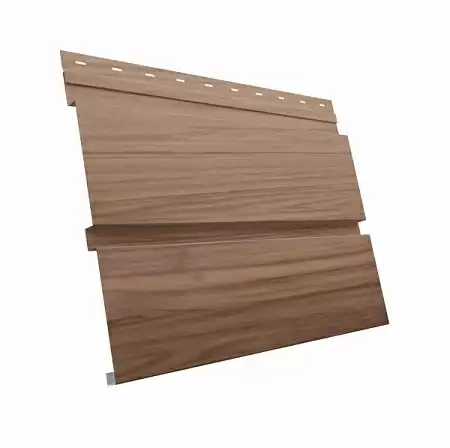 Металлический сайдинг Гранд Лайн / Grand Line профиль Квадро Брус, Print elite 0.45, цвет Honey Wood (Медовое дерево)