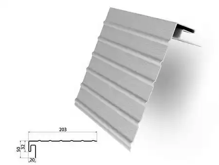 Фаска J (ветровая доска) Grand Line Acryl, темный дуб, 3000 мм