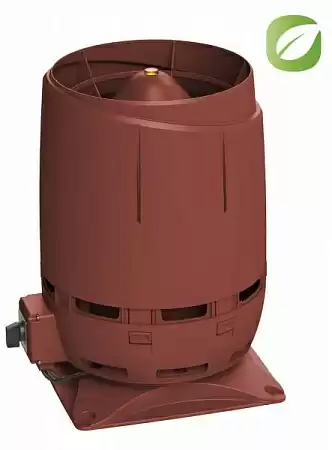 FLOW ECo S-Вентилятор 125 Vilpe (Вилпе) на постоянном токе с колпаком и основанием 300х300, красный