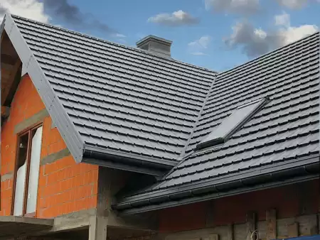 Металлочерепица BudMat (БудМат), коллекция Мурано, D-Matt 0.5, цвет Ral 8004 (кирпичный)