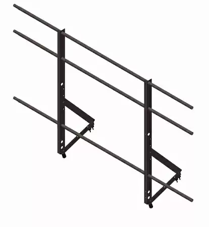 Ограждение кровли Optima Grand Line (Гранд Лайн) 1,2х2м, цвет RAL 8017 (коричневый)