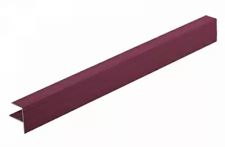 F-профиль закрывающий GRINDERDECO, 3000 мм, алюминий, красный