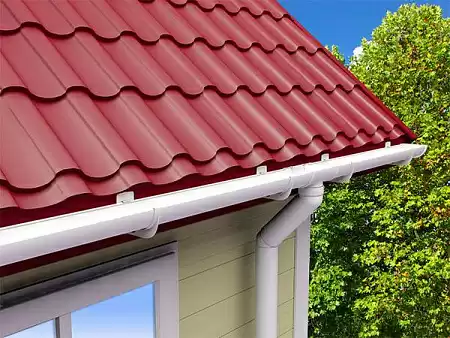 Хомут трубы на дерево металлический Grand Line, RAL 3005 красное вино
