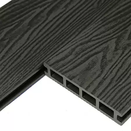 Террасная доска CM Decking Vintage ДПК, 3000x140x25 мм, Черное Дерево