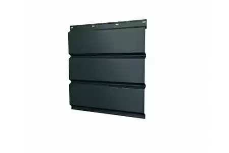 Софит металлический без перфорации Grand Line / Гранд Лайн, Rooftop бархат 0.5, цвет Ral 7016 (антрацитово-серый)