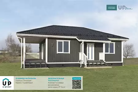 Сайдинг Timberblock Ю-Пласт, планкен янтарный, 3000х240 мм