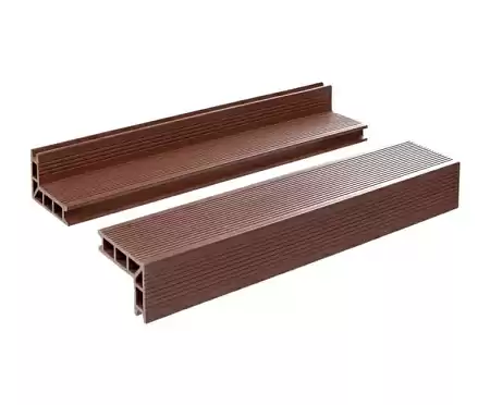 Угловой элемент универсальный глянцевый мелкий вельвет GRINDERDECO, 105х65х3000мм, Орех