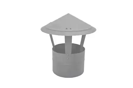 Дымник (колпак) на трубу круглый Grand Line d220, 0.5 Satin, RAL 7004 (сигнально-серый)