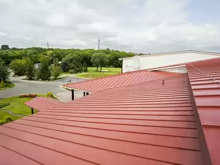 Кликфальц Line Гранд Лайн / Grand Line, Satin 0.5, цвет RAL 8004 (терракота)